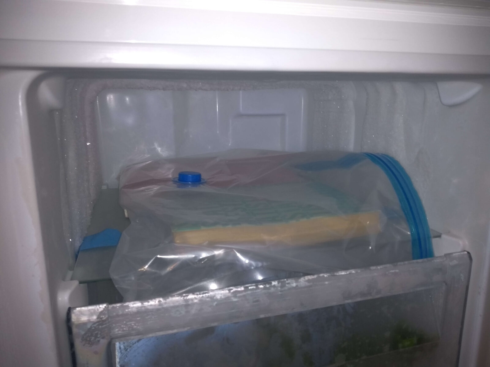 Cooling the books on the fridge